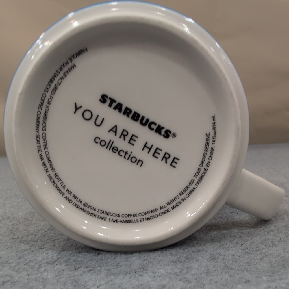 Starbucks You‎ Are Here Collection San Francisco Mug 14 oz Ceramic Red Interior - Picture 4 of 4